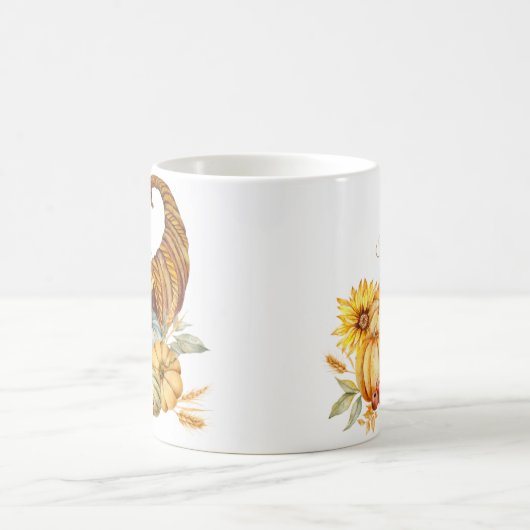 Mug Thanksgiving Merci Aquarelle (Centre)