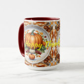 Mug Thanksgiving Modern Citrouille Collection d'automn (Devant gauche)