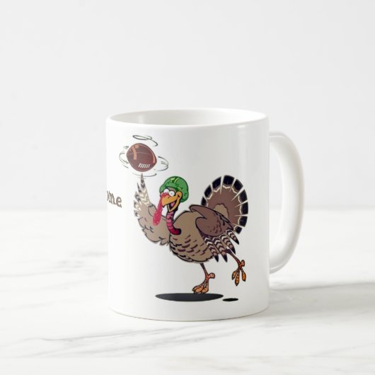 Mug Thanksgiving Mug-Football Turquie (Devant droit)