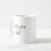 Mug Thanksgiving Prêt Pour La Typographie De Script Au (Devant gauche)