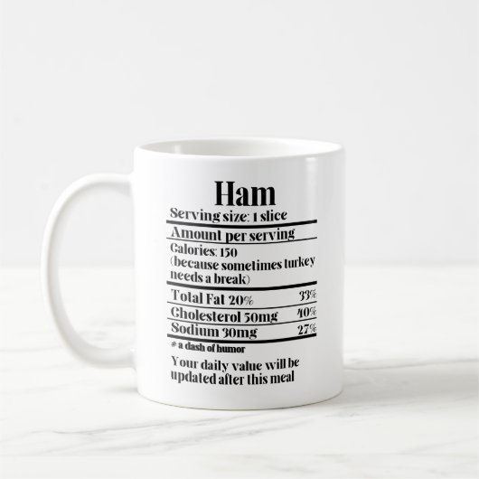 Mug Thanksgiving Recipe Ham Nutrition Facts.w (Gauche)