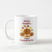 Mug Thanksgiving Thanksgiving Citrouille Automne Thank (Gauche)