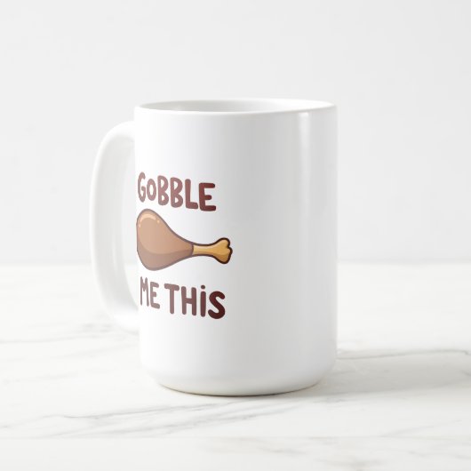 Mug Thanksgiving Turkey Gift Funny (Devant gauche)