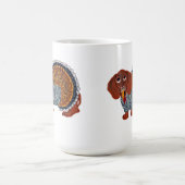 Mug Thanksgiving Turquie de teckel (Centre)