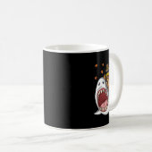 Mug Thanksgiving Turquie équitation Requin amusant Tod (Devant droit)