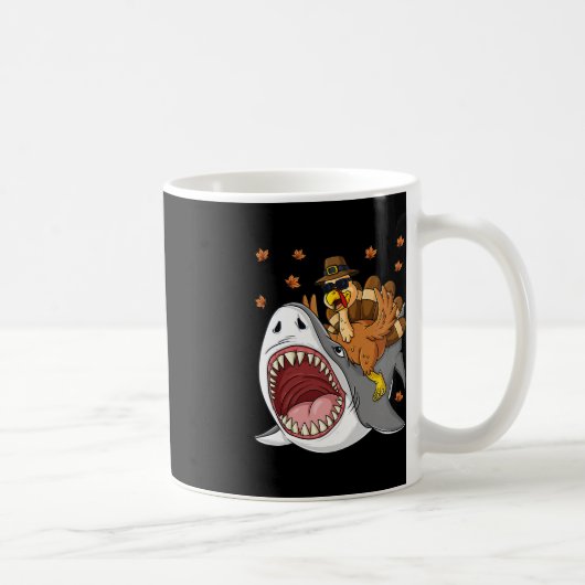 Mug Thanksgiving Turquie équitation Requin amusant Tod (Droite)