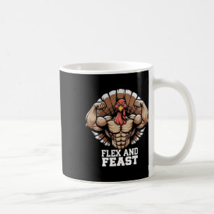 Mug Thanksgiving Turquie Flex Et Feast Motivation Gym