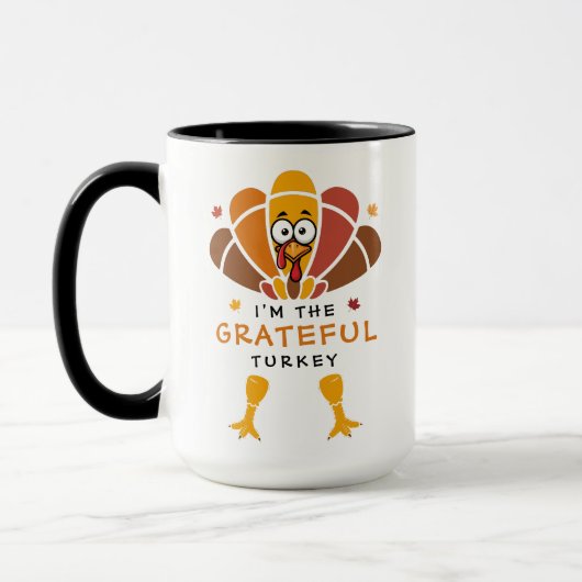 Mug Thanksgiving Turquie Gratte Fall Friand (Gauche)