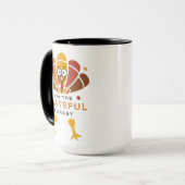 Mug Thanksgiving Turquie Gratte Fall Friand (Devant gauche)