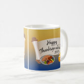 Mug Thanksgivukkah heureux Dreidl 2013/Turquie (Devant droit)
