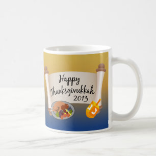 Mug Thanksgivukkah heureux Dreidl 2013/Turquie