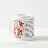 Mug Thatcher, l'origine, la signification et la crête (Devant gauche)