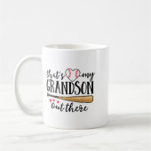 Mug That's My Grandson Out There Baseball Grandma Squa (Gauche)