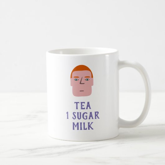 Mug Thé 1 sucre Lait (Droite)