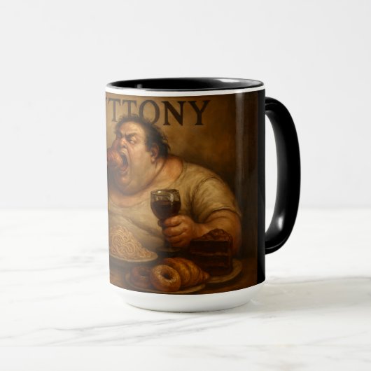 Mug The 7 Satanic Virtues: Gluttony (Devant droit)
