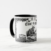 Mug The 9 to 5 Tarot Card | Funny Corporate Skeleton  (Devant gauche)