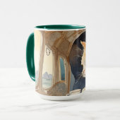 Mug Thé à boire à la chatte orange (Devant gauche)