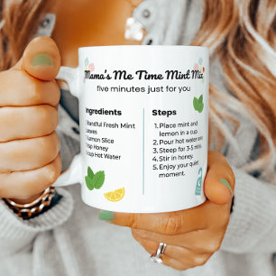 Mug Thé à la menthe et au citron, moment pour maman