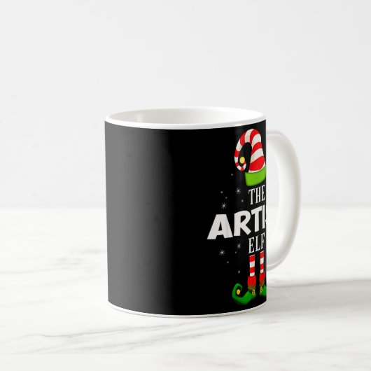 Mug The Artist Elf Christmas Pjs Matching Pajama (Devant droit)