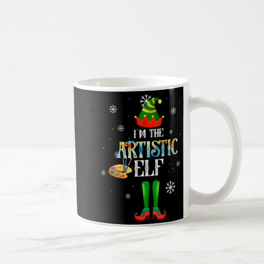 Mug The Artistic Elf Squad Elf Family Christmas Pajama (Droite)