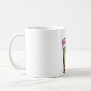 Mug Thé aux perles de matcha au thé vert mignon