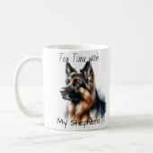 Mug Thé avec mon berger moderne (Gauche)