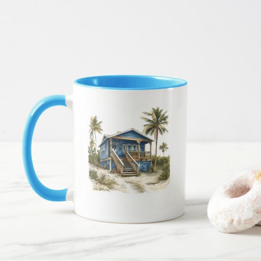 Mug The Beach Shack - Home at the Beach (Avec donut)