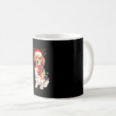 Mug The Beagle Christmas Reindeer Christmas Lights (Devant droit)
