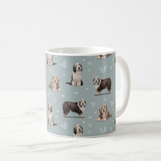 Mug The Bearded Collie Dog (Devant droit)