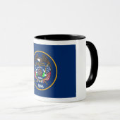 Mug The Beehive State Industry Flag of Utah Frosted Gl (Devant droit)