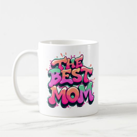 Mug The best mom style graffiti (Gauche)