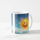 Mug The Best Year Starts Now! Smiling Sun & Fireworks  (Devant droit)