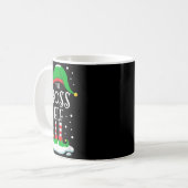 Mug The Boss Elf Christmas Family Matching Xmas Group  (Devant gauche)