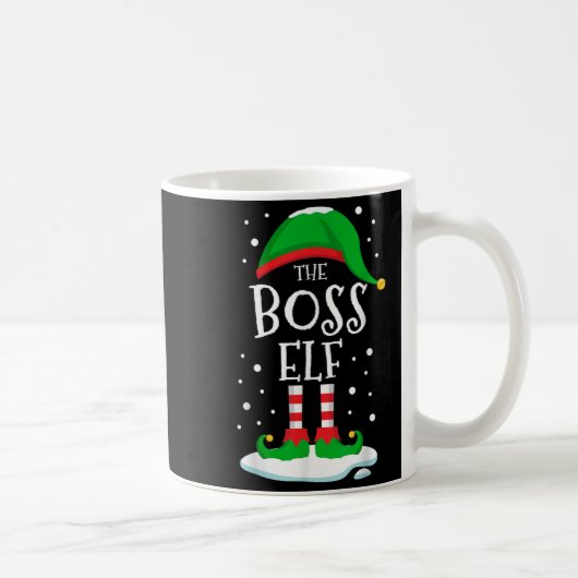 Mug The Boss Elf Christmas Family Matching Xmas Group  (Droite)
