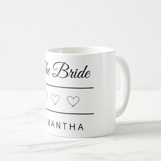 Mug The Bride Personalized Wedding Design (Devant droit)