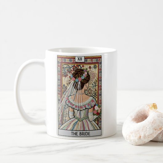 Mug The Bride Tarot Card, Vintage, Yarn art (Avec donut)