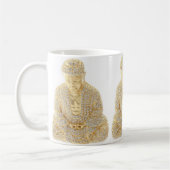 Mug Thé Café Bouddha Strass Doré (Gauche)