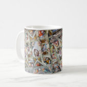 Mug “ The ceiling of the Sistine Chapel ”,Michelangelo (Devant gauche)