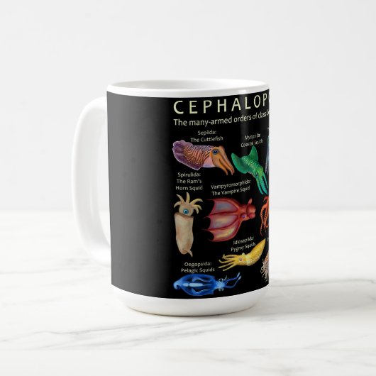 Mug The Cephalopod Octopus Squid Cuttlefish (Devant gauche)