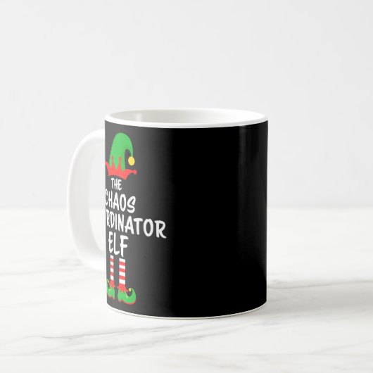 Mug The Chaos Coordinator Elf Matching Family Christma (Devant gauche)