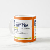 Mug Thé chaud de prescription drôle (Devant gauche)