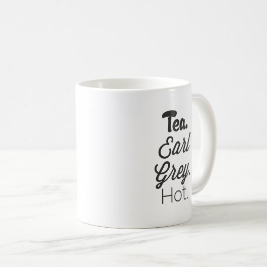 Mug Thé - chaud gris de comte (Devant droit)