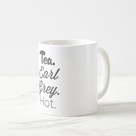 Mug Thé - chaud gris de comte (Devant droit)
