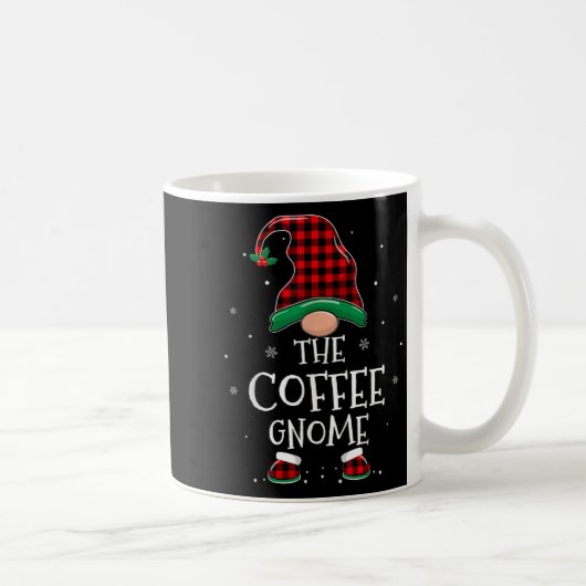 Mug The Coffee Gnome Xmas Family Matching Plaid Christ (Droite)