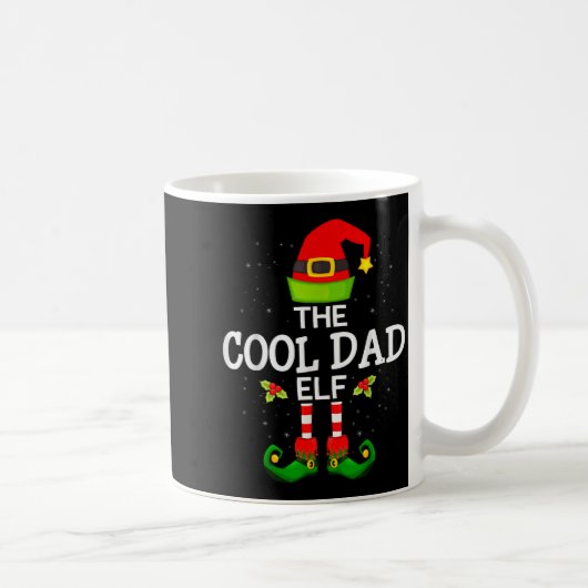 Mug The Cool Dad Elf Christmas Family Matching Pajama  (Droite)