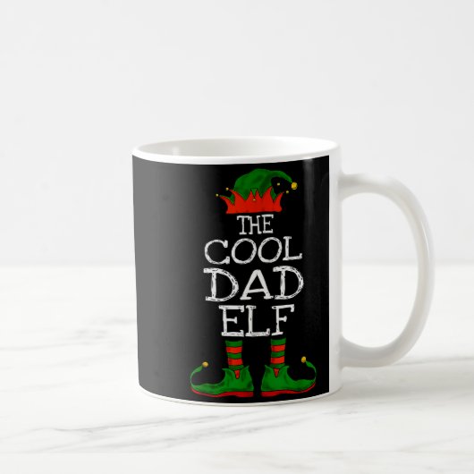Mug The Cool Dad Elf Family Matching Funny Christmas G (Droite)