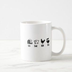 Mug Thé de brebis de poule drôle blague dicton citatio