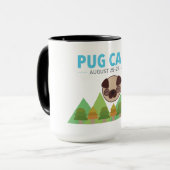 Mug Thé de café de camp de carlin (Devant gauche)