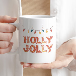 Mug Thé de café Holly Jolly Noël hiver Noël Noël Noël