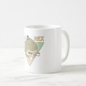 Mug Thé de dinosaure mignon Rex Trex Pun (Devant droit)